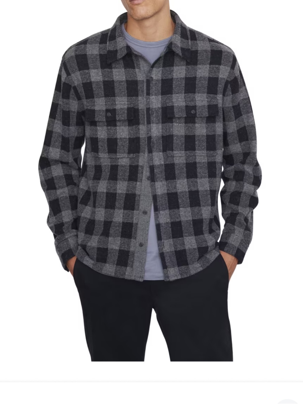 Vince Buffalo Check overShirt Shaket size M